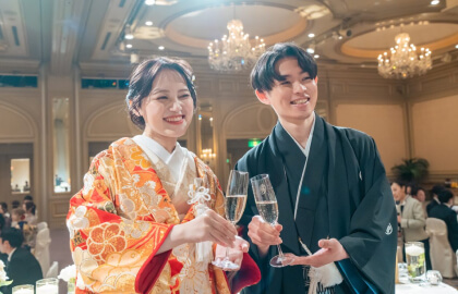 杜乃宮×ボールルームの会場を利用した華やかな披露宴シーン